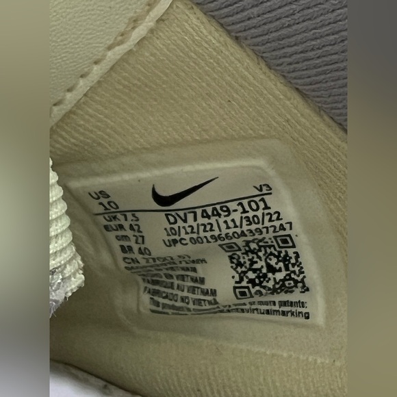 Nike Air Force 1 Shadow Sail Sea Coral Size 10/ EU 42 - Picture 9 of 10